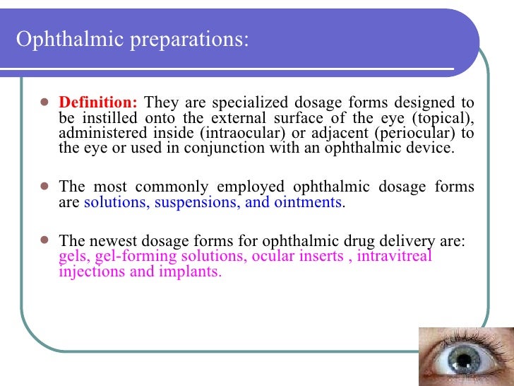 Means Ophthalmic (eye drops). Instructions Means Ophthalmic (eye drops). Instructions